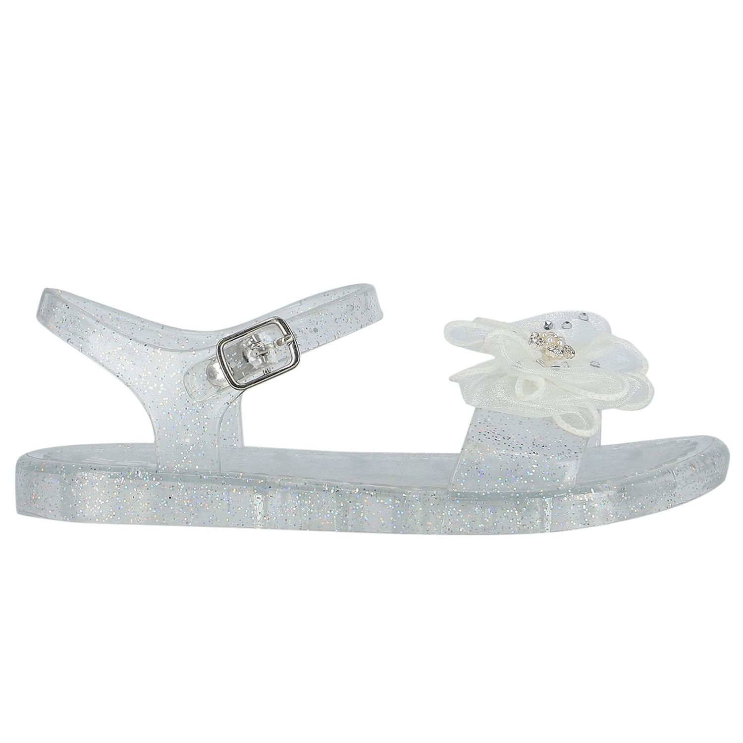 Girls Transparent Jelly Sandals, 1, hi-res image number null