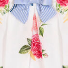 طقم فستان بطبعة الزهور باللون الأبيض, 1, hi-res