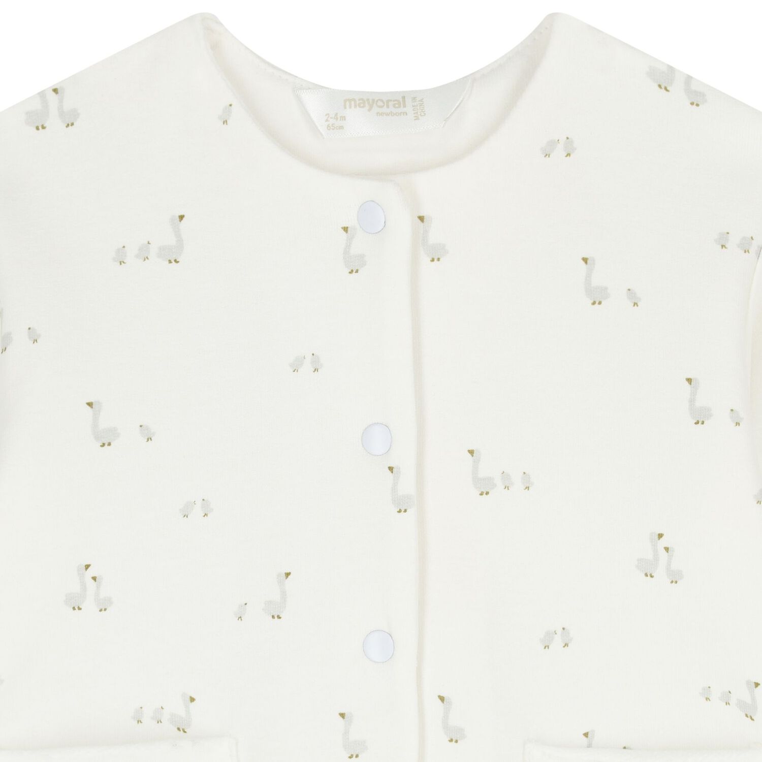 Ivory & Grey Baby Tracksuit Set ( 3 Piece ), 1, hi-res