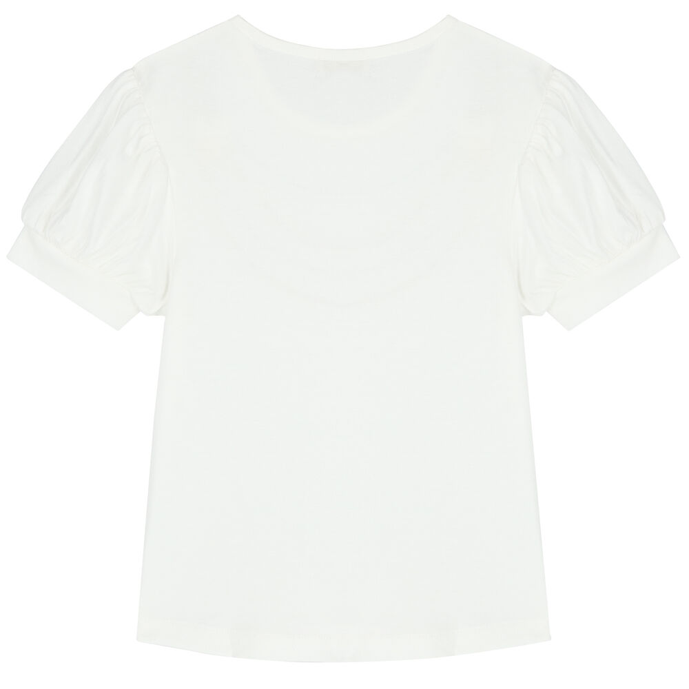 Angel's Face Girls White Necklace TShirt Junior Couture UAE