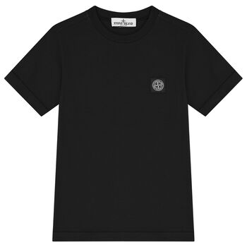 Boys Black Logo T-Shirt