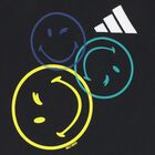 طقم شورت اولاد بالشعار بطبعه سمايلي باللون الاسود والرمادى , 1, hi-res