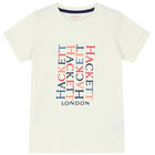 Boys Ivory Logo T-Shirt, 1, hi-res