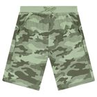 Boys White & Green Dog Shorts Set, 1, hi-res