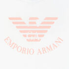 Girls White Logo T-Shirt, 1, hi-res