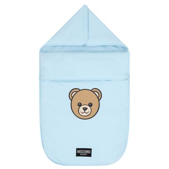 Blue Teddy Bear Logo Baby Nest