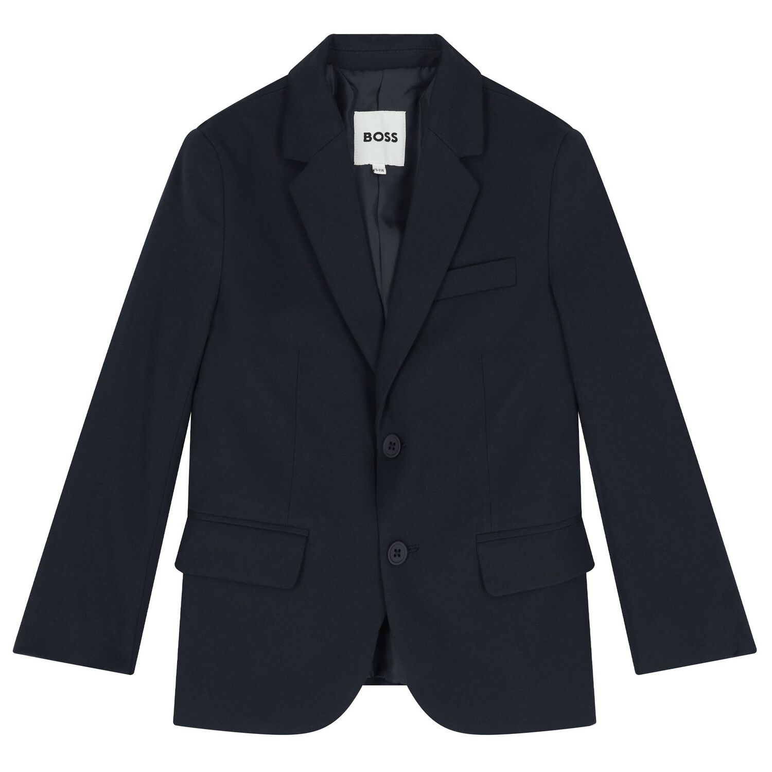 Boys Navy Blue Suit, 1, hi-res