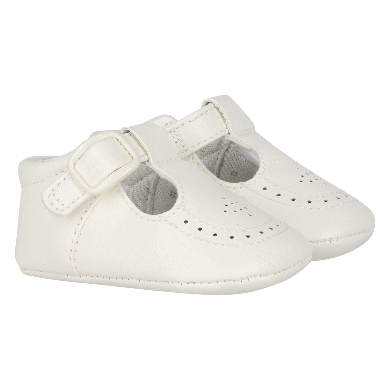 Baby Boys Ivory Pre Walker Shoes, 1, hi-res image number null