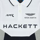 تيشيرت بولو بالشعار باللون الابيض للاولاد, 1, hi-res