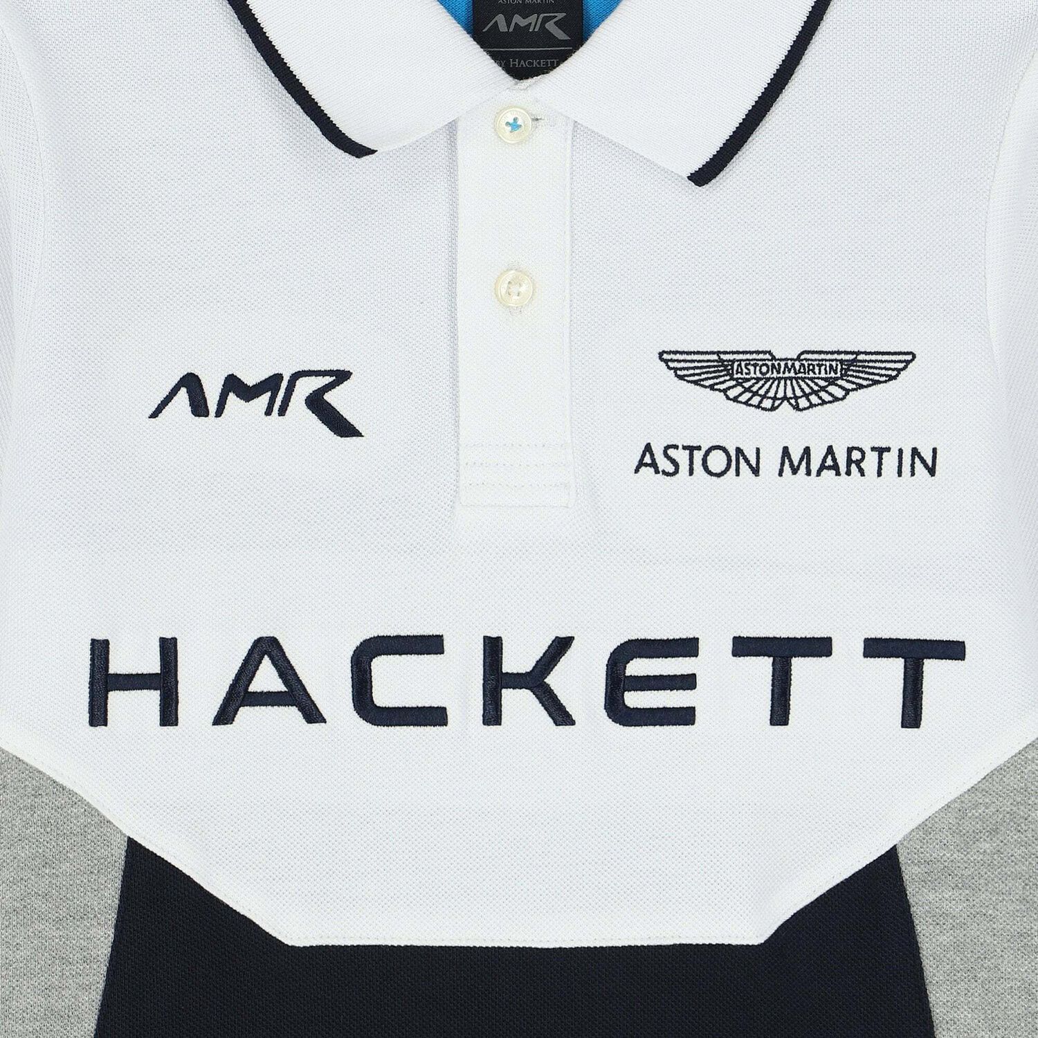 تيشيرت بولو بالشعار باللون الابيض للاولاد, 1, hi-res