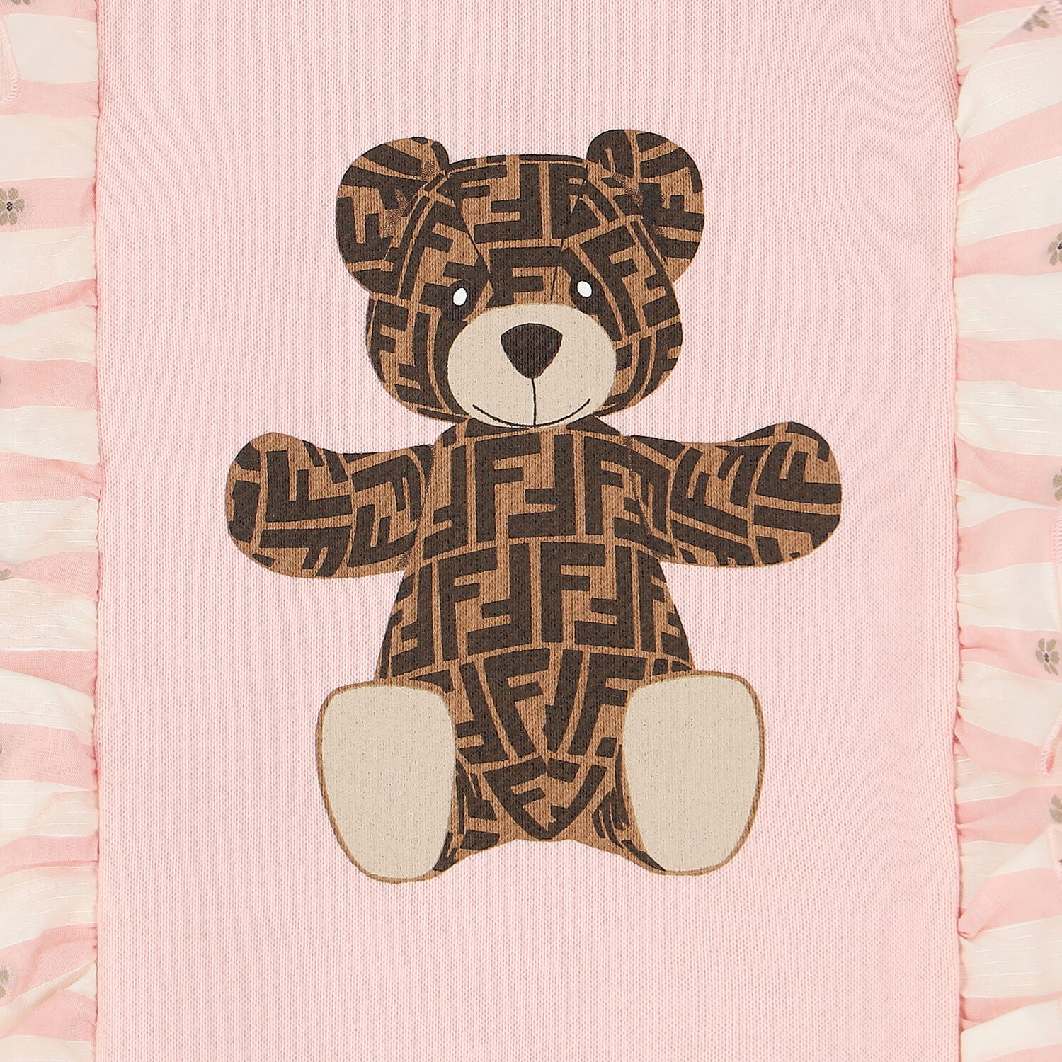 Baby Girls Pink Teddy Bear Logo Dress, 1, hi-res