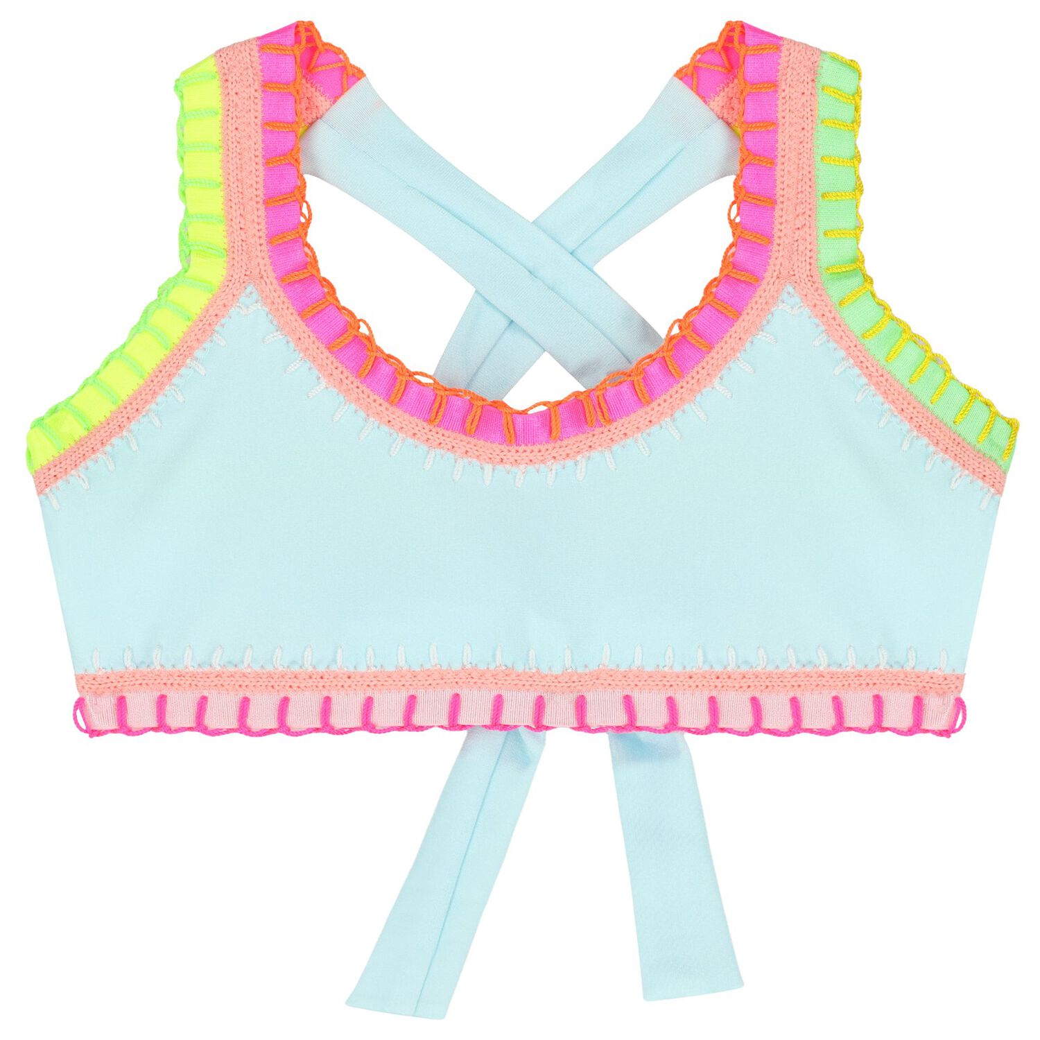 بكيني مطرز بنات باللون الأزرق, 1, hi-res