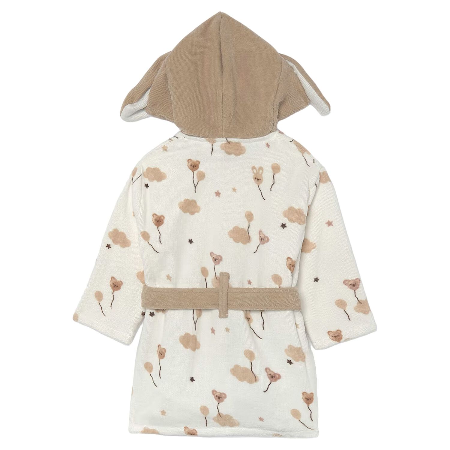 Ivory Bunny Baby Hooded Robe, 1, hi-res
