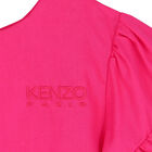 فستان بنات بالشعار باللون الزهري, 1, hi-res