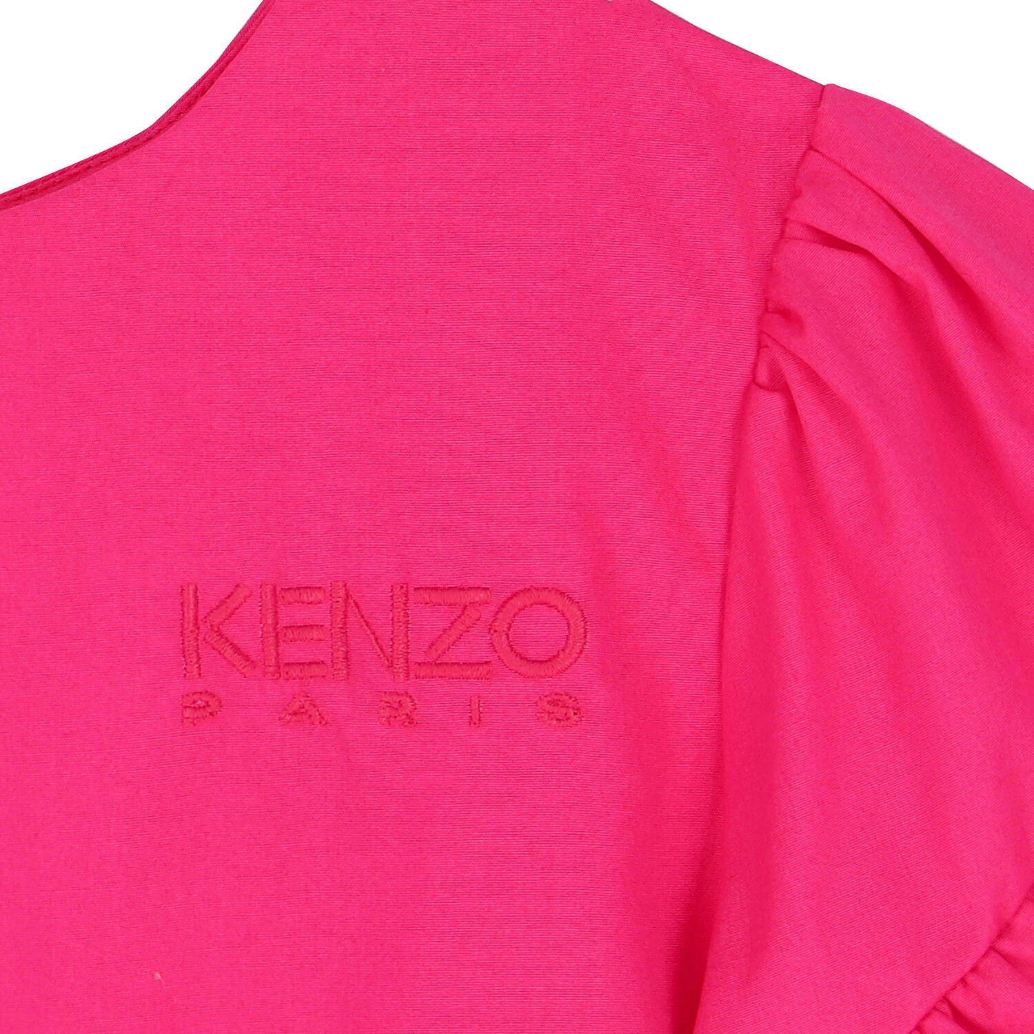 فستان بنات بالشعار باللون الزهري, 1, hi-res