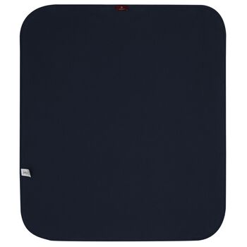 Baby Boys Navy Blue & White Logo Baby Blanket