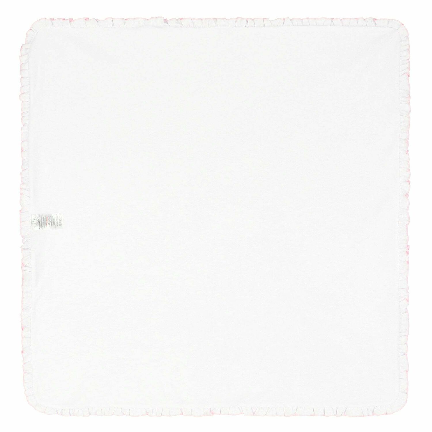 بطانية اطفال بطبعة قلوب باللون الابيض للبنات, 1, hi-res