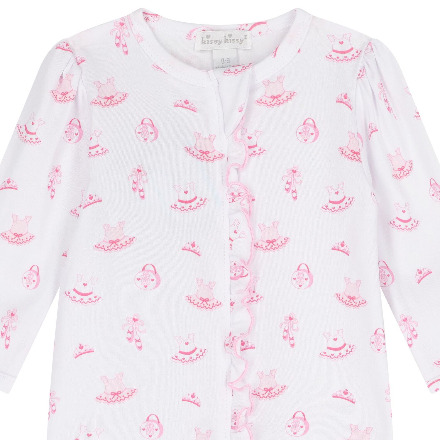 افرول بنات بطبعه جاهز للرقص باللون الابيض والوردى , 1, hi-res image number null