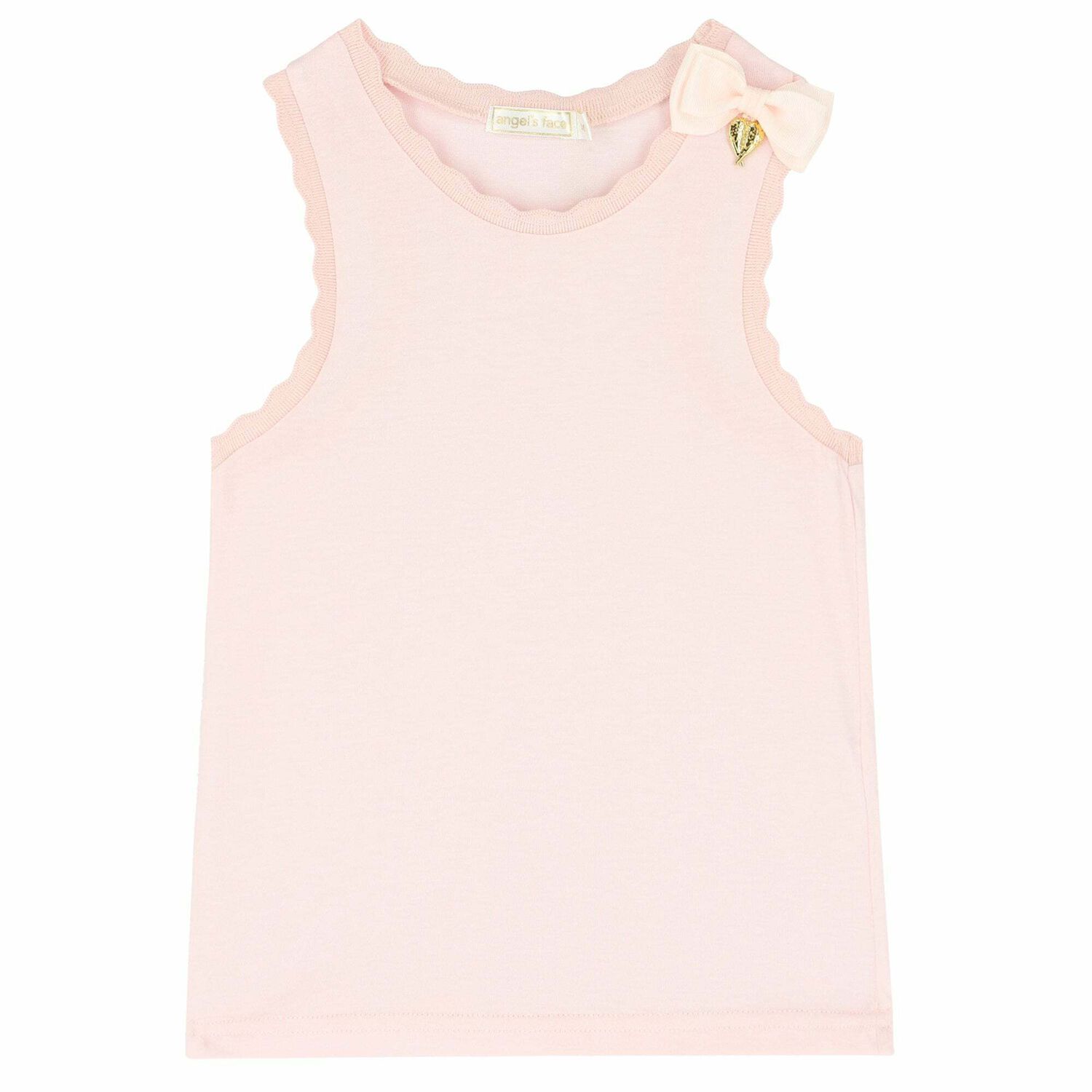 Girls Pink Sleeveless Top, 1, hi-res image number null