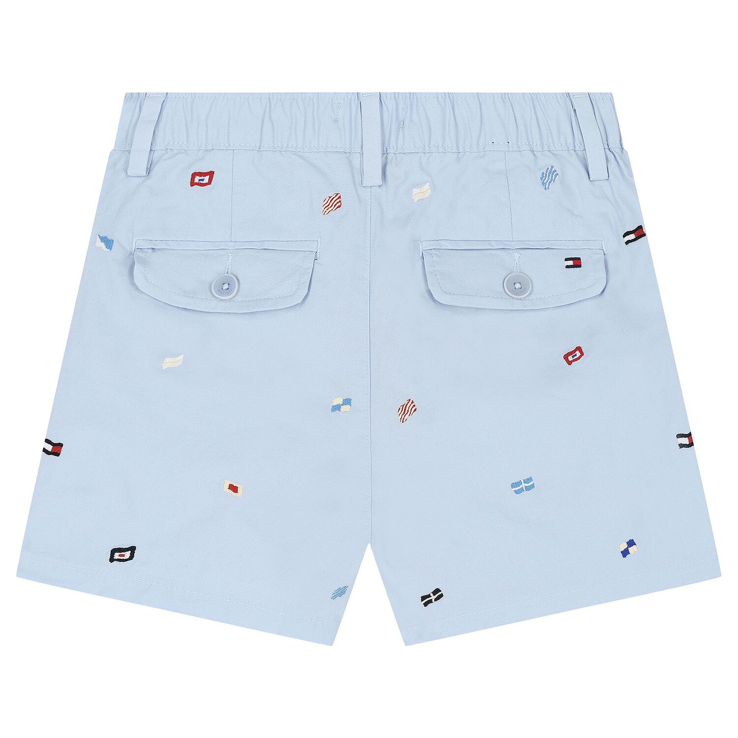 Boys Blue Flags Shorts, 1, hi-res