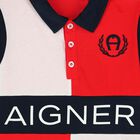 Boys Red & White Logo Polo Shirt, 1, hi-res