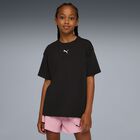 Girls Black Logo T-Shirt, 1, hi-res