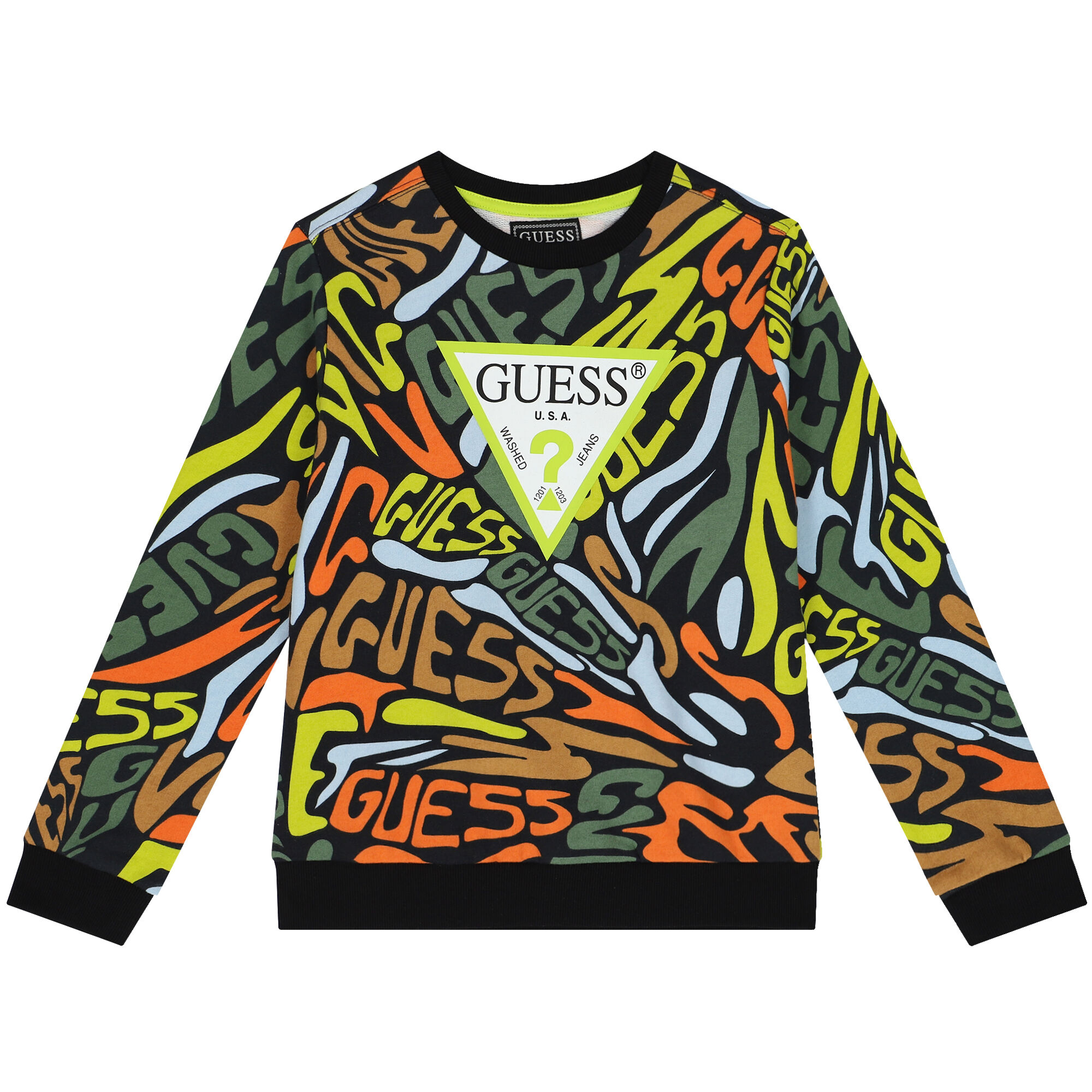 Yellow guess best sale sweater