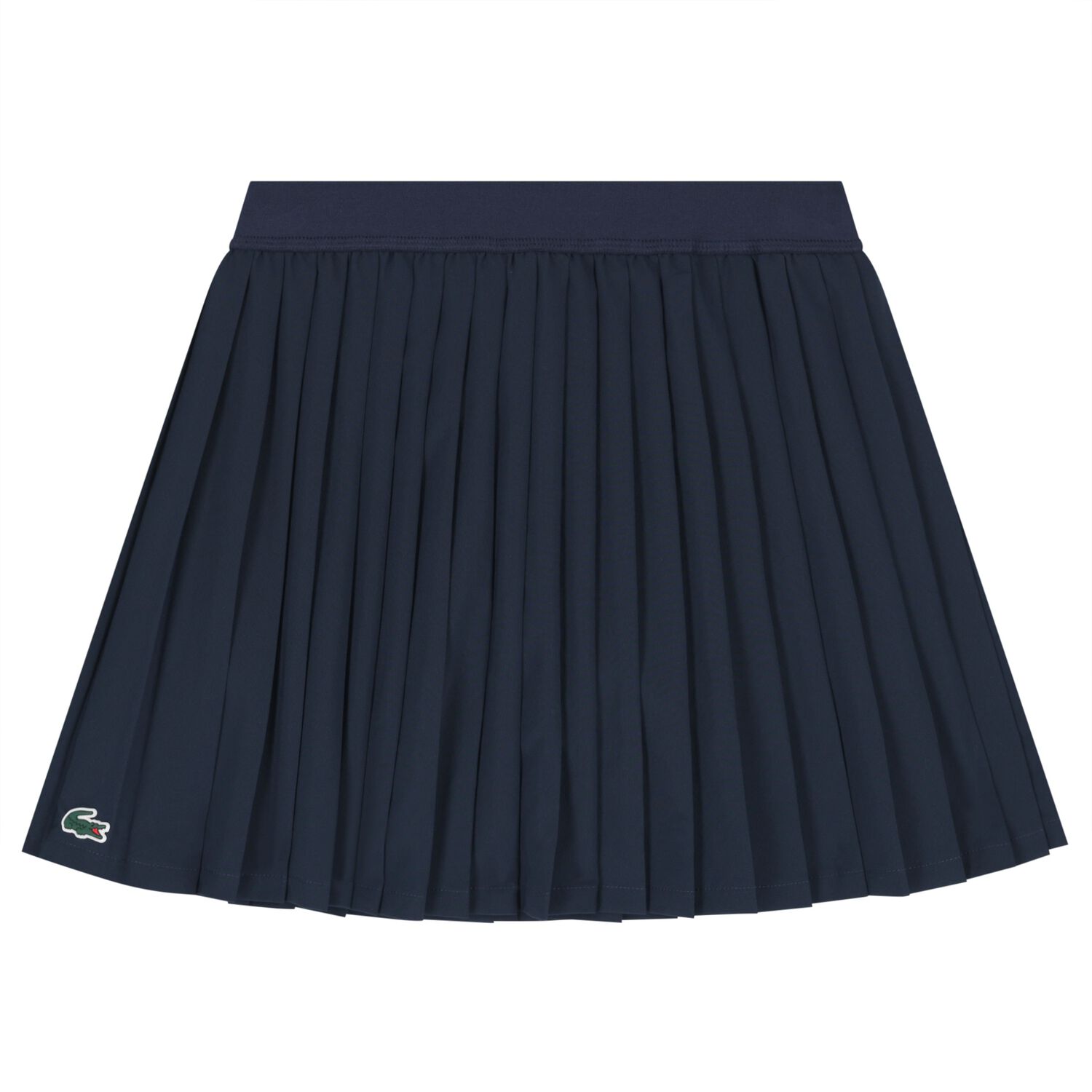 Girls Navy Blue Logo Pleated Skirt, 1, hi-res