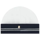 قبعة بشعار أبيض و الكحلي للبنات الصغيرات, 1, hi-res