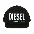 كاب بالشعار باللون الاسود والابيض للاولاد, 1, hi-res