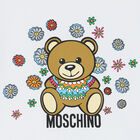 تيشيرت بنات بشعار تيدي باللون الأبيض, 1, hi-res