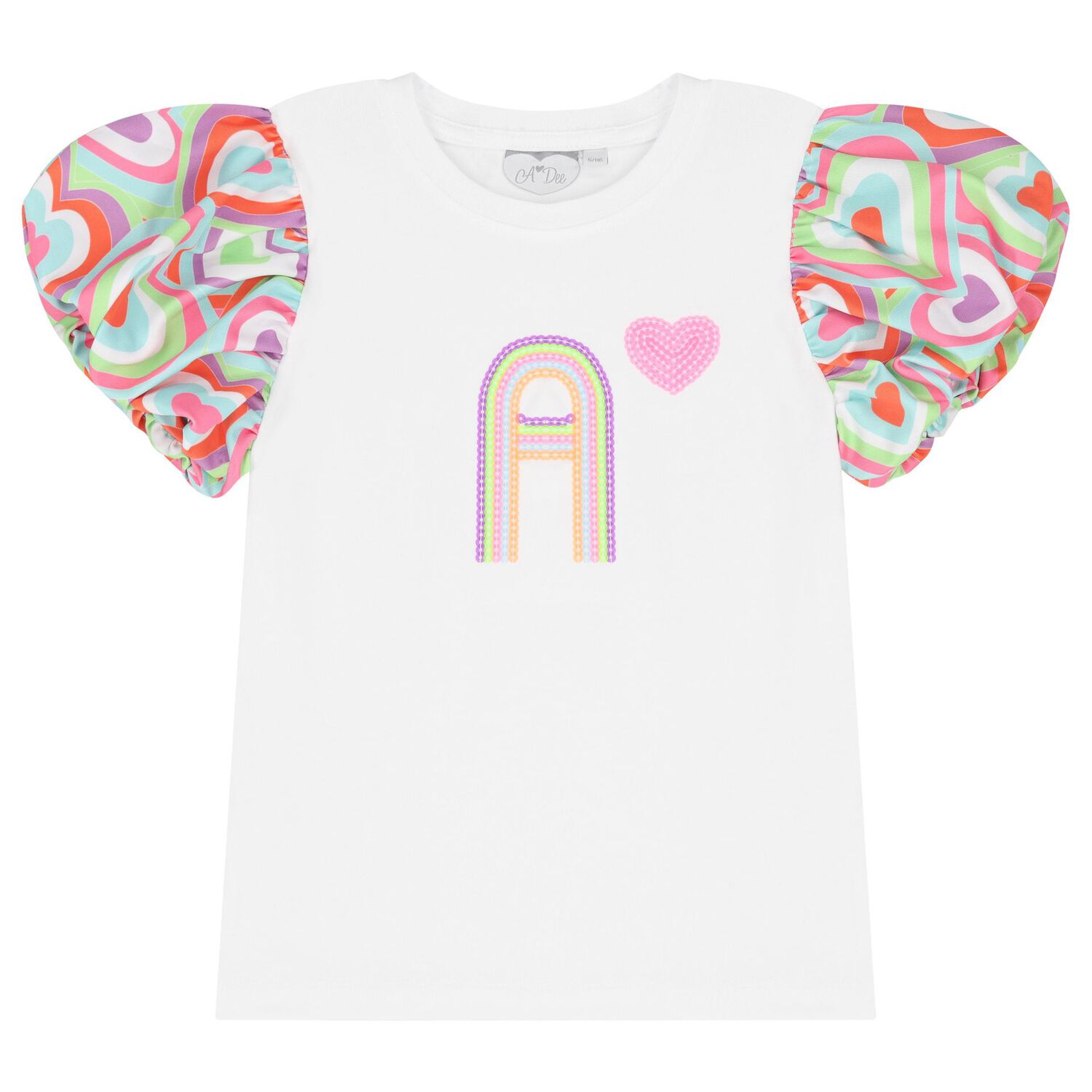 Girls Pink Cotton Sequin & Heart Skirt Set, 1, hi-res image number null