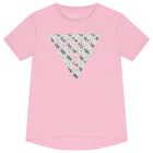 Girls Pink Logo T-Shirt, 2, hi-res