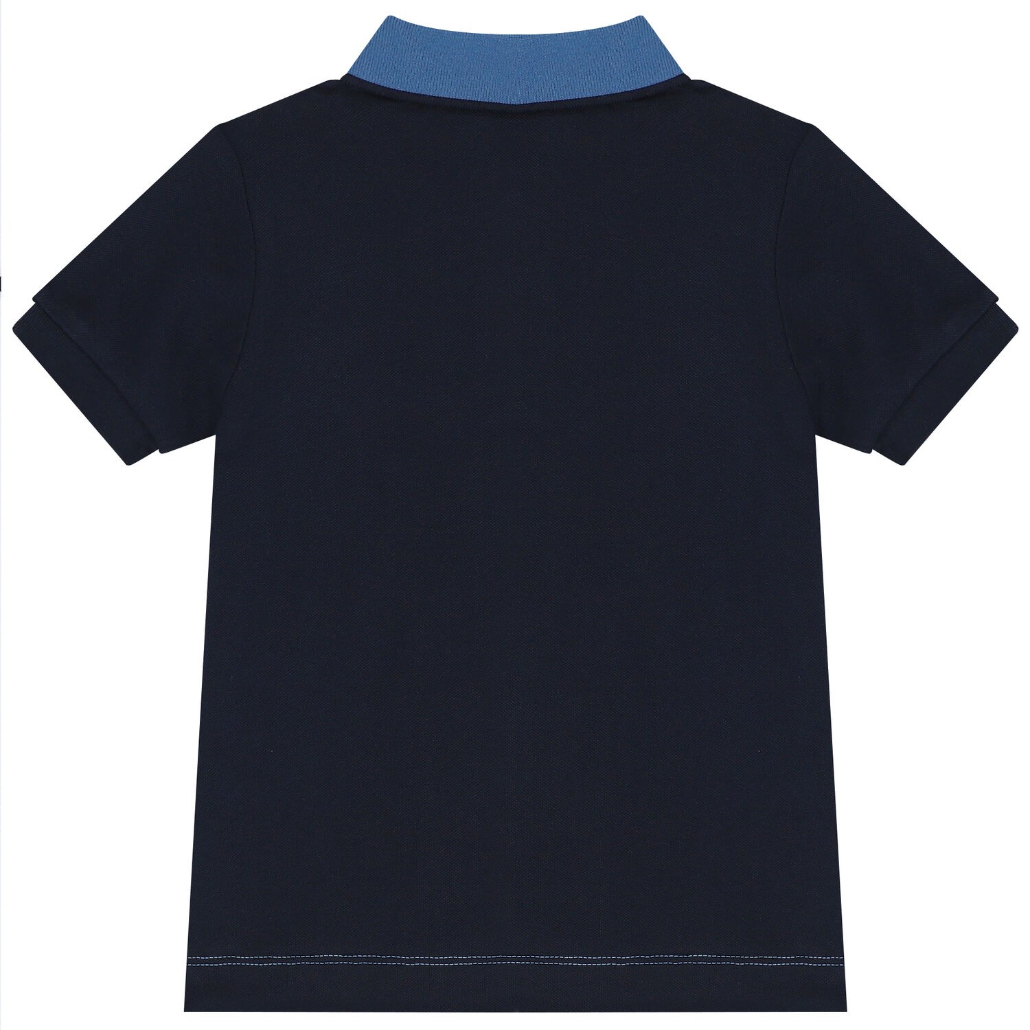 Boys Blue & Navy Blue Logo Polo Shirt, 1, hi-res image number null