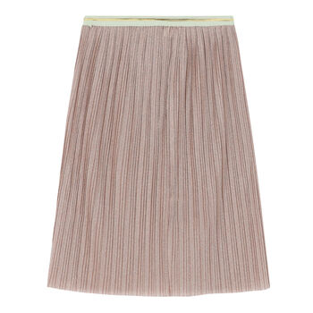 Girls Pink Pleated Skirt