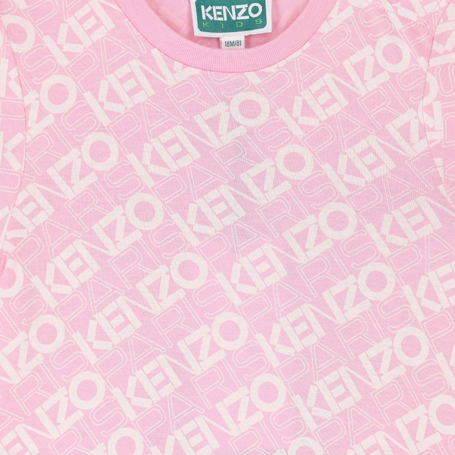 Younger Girls Pink Logo Dress, 1, hi-res image number null