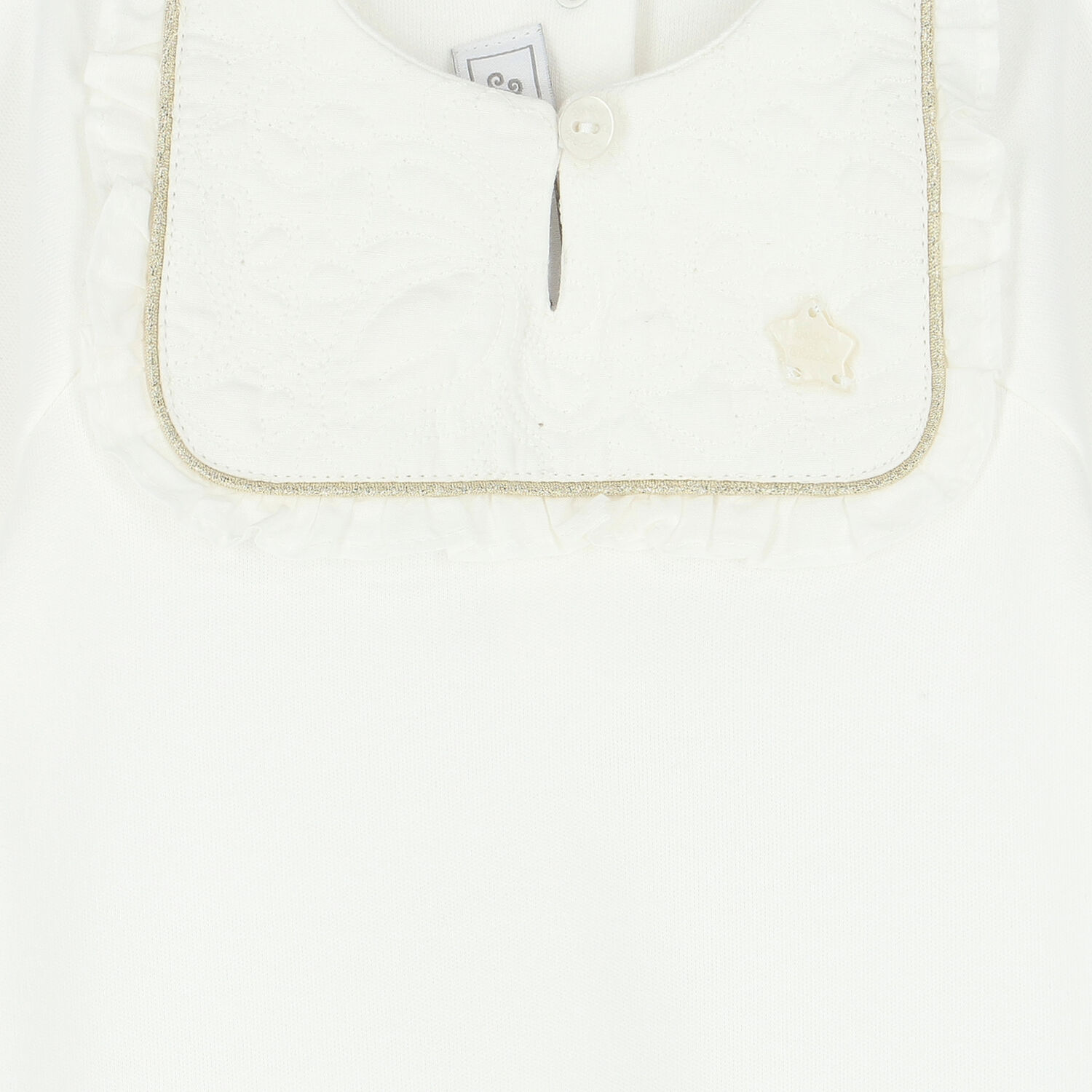Baby Ivory  & Gold Babygrow, 1, hi-res image number null