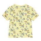 Baby Boys Yellow & Navy Blue Logo Shorts Set, 1, hi-res