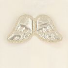 أفرول  مخملي بطبعة اجنحة باللون العاجي   , 1, hi-res