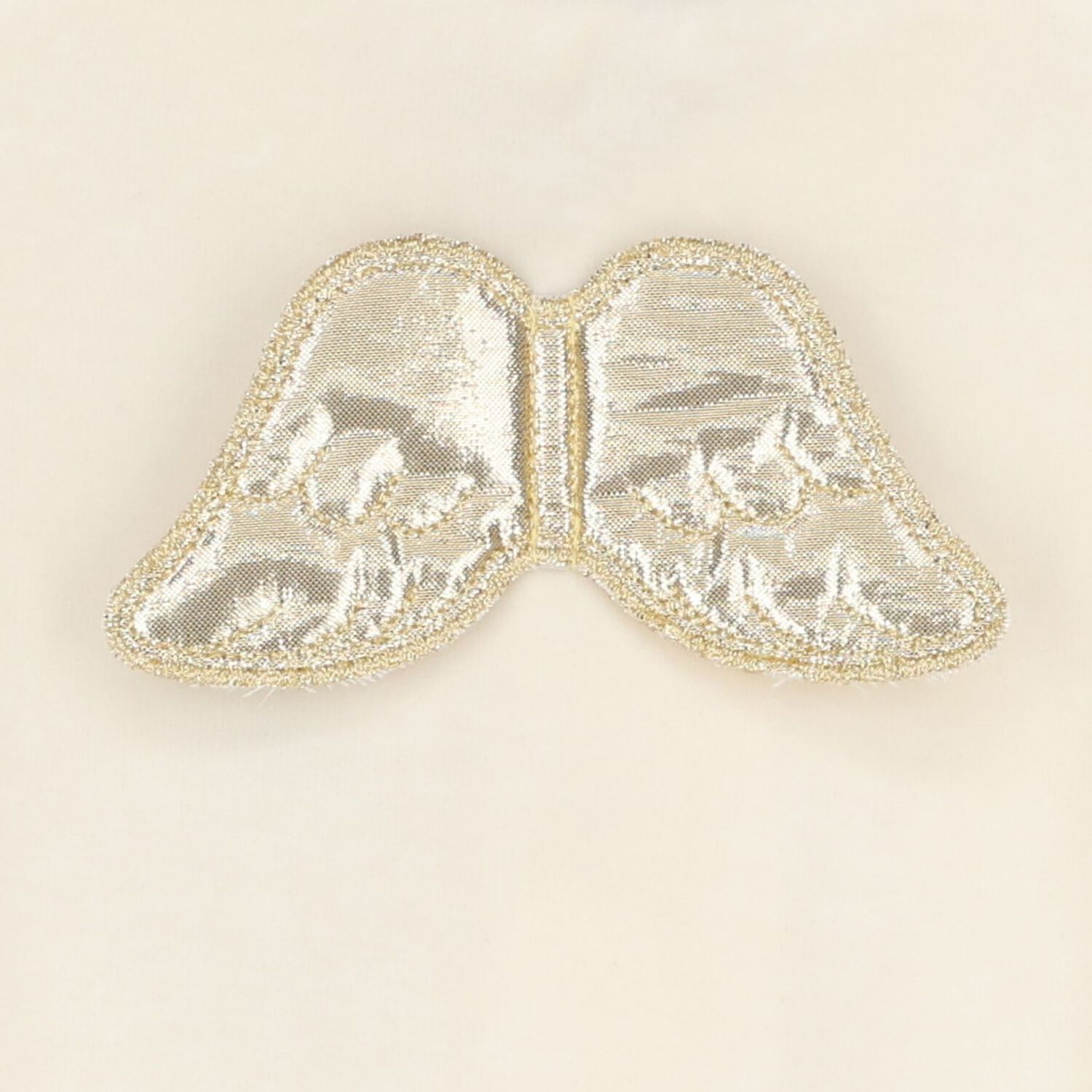 أفرول  مخملي بطبعة اجنحة باللون العاجي   , 1, hi-res