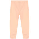 Baby Girls White & Pink Logo Leggings Set, 1, hi-res