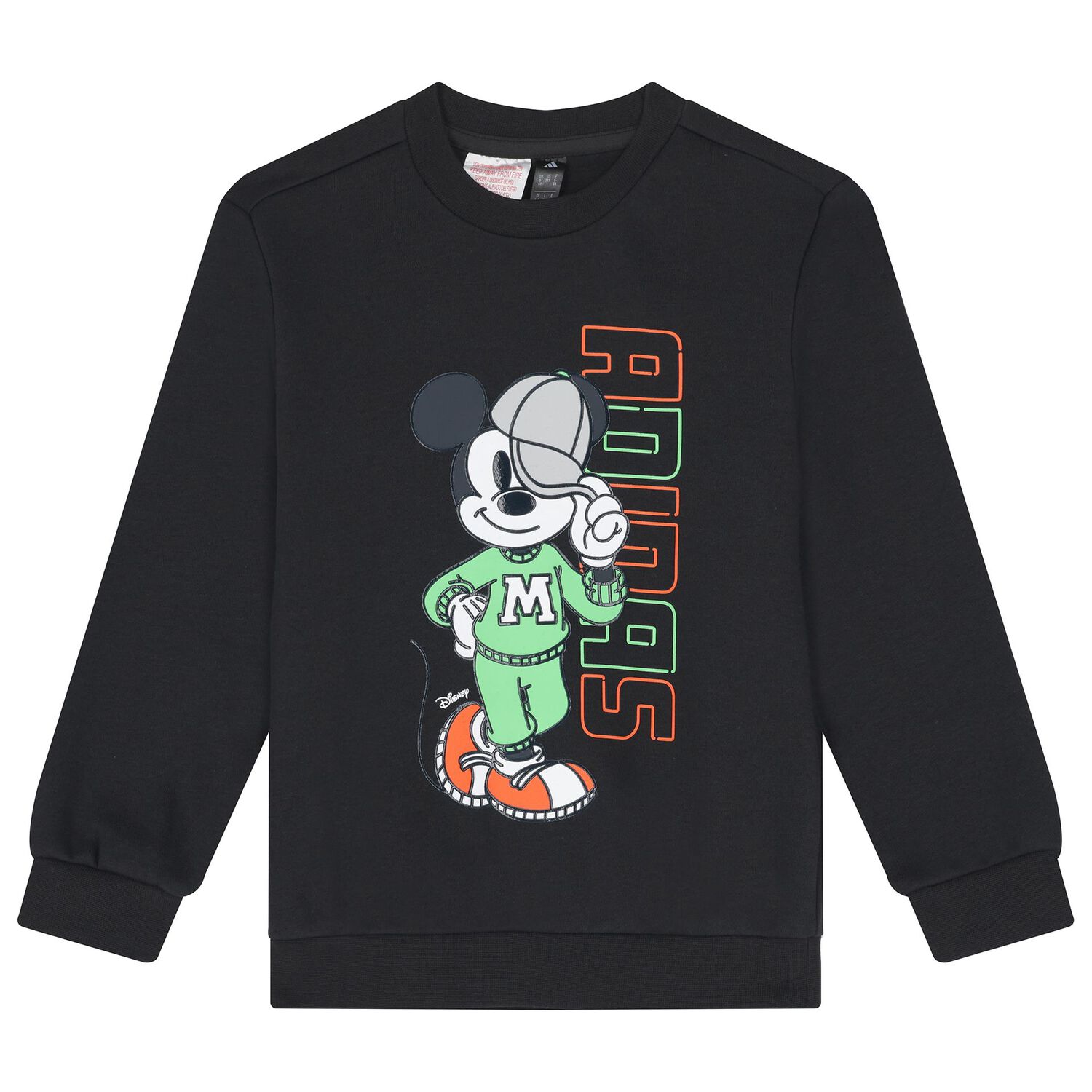 Boys Black Disney Logo Tracksuit, 1, hi-res