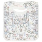 Ivory & Blue Toile de Jouy Baby Bib, 1, hi-res