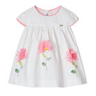 فستان بطبعة الزهور باللون الأبيض, 1, hi-res