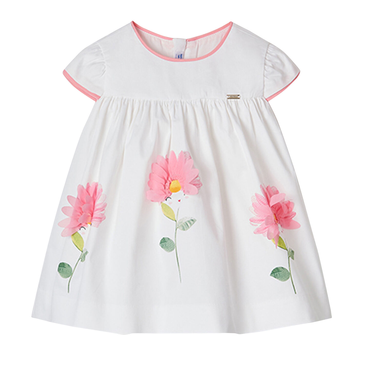 فستان بطبعة الزهور باللون الأبيض, 1, hi-res image number null