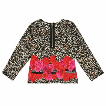 Girls Printed Long Sleeve Top