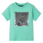 Boys Green Lenticular Print T-Shirt, 2, hi-res