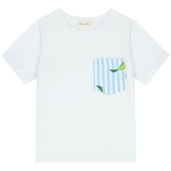 Boys White Lemon T-Shirt