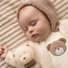 Ivory & Beige Faux Fur 3 Piece Tracksuit, 1, hi-res