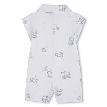 Baby Boys Blue Tiger Romper